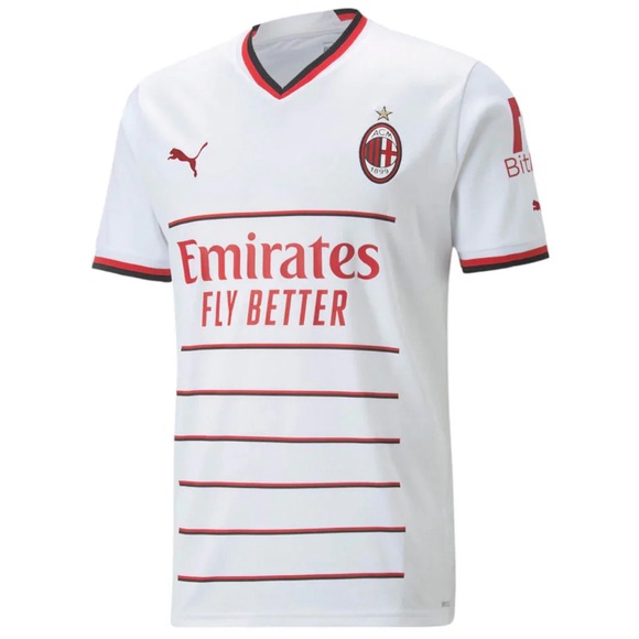 Puma Authentic AC Milan 2022 2023 Soccer White Jersey Men’s Sz: XL - Picture 2 of 8